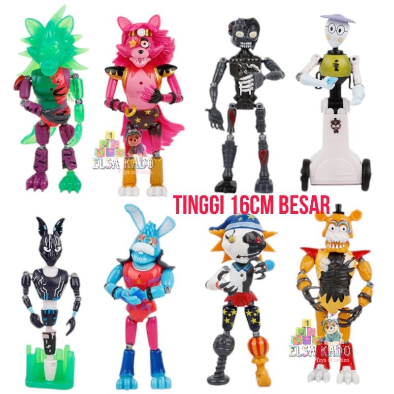 mainan fnaf figure five nights at freddy security breach
