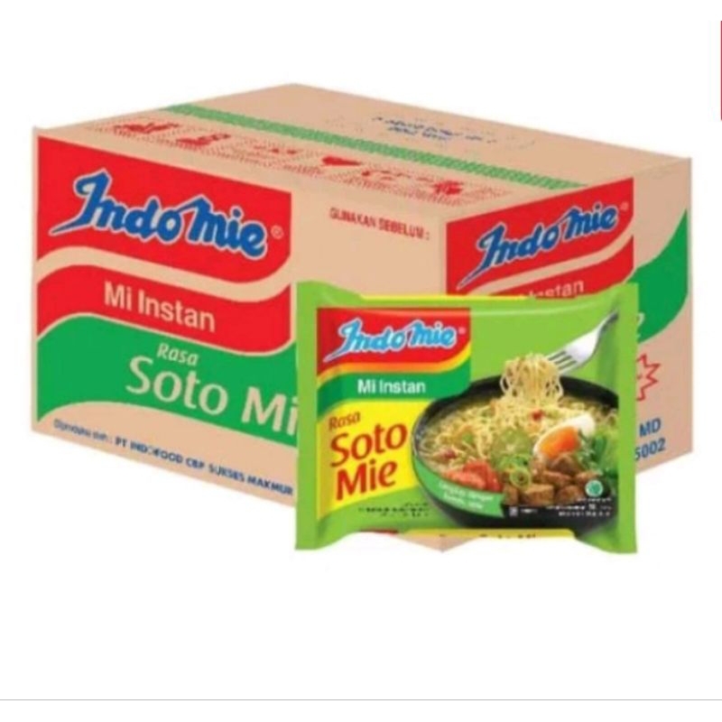 

Indomie ayam bawang dan soto