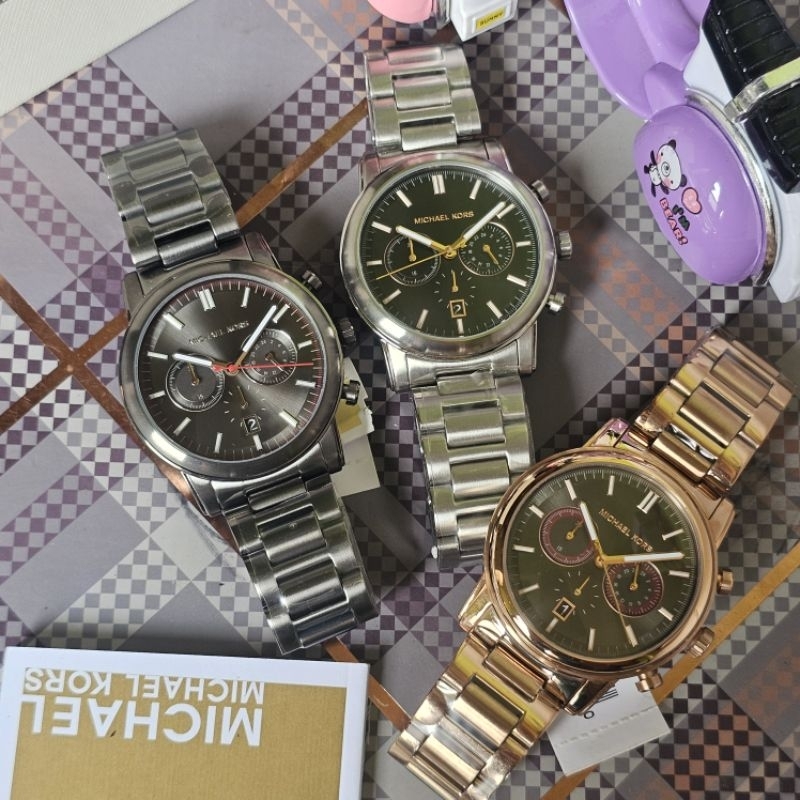 Michael Kros Pennant MK8369 MK8370 MK8371 Original Jam Tangan Pria Chrono Aktif Free Box Ori
