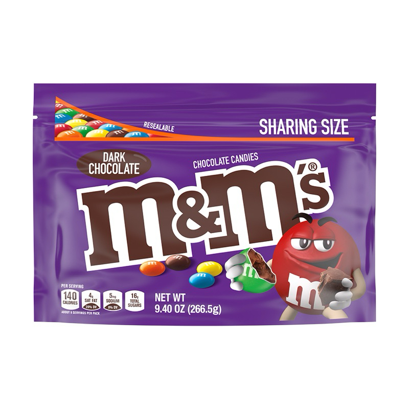 

RB22 EXP 2026 M&M Chocolate Sharing Size varian dark chocolate Coklat import premium Mulus