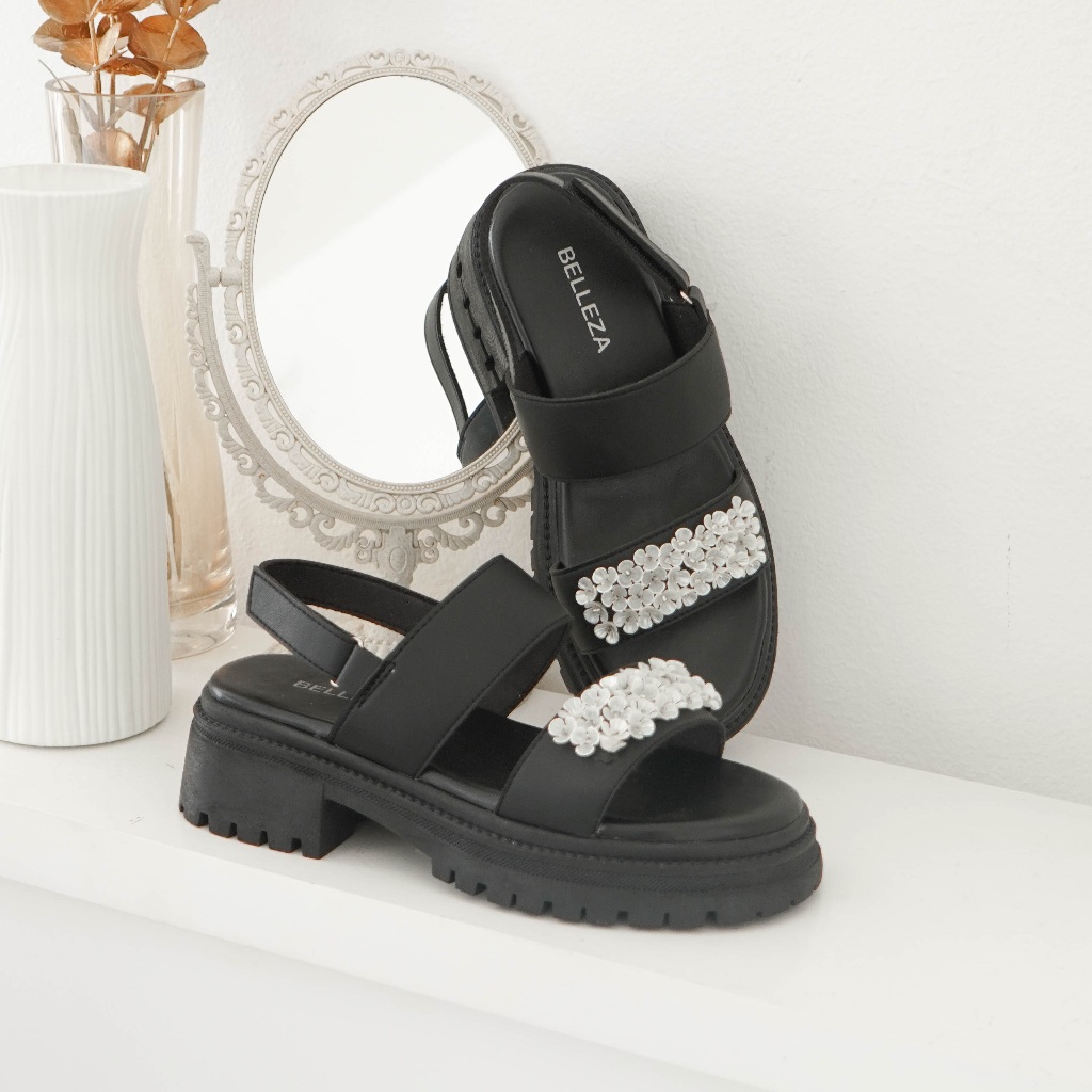 Belleza Emory Sepatu Sandal Wanita Kekinian 5cm Nyaman