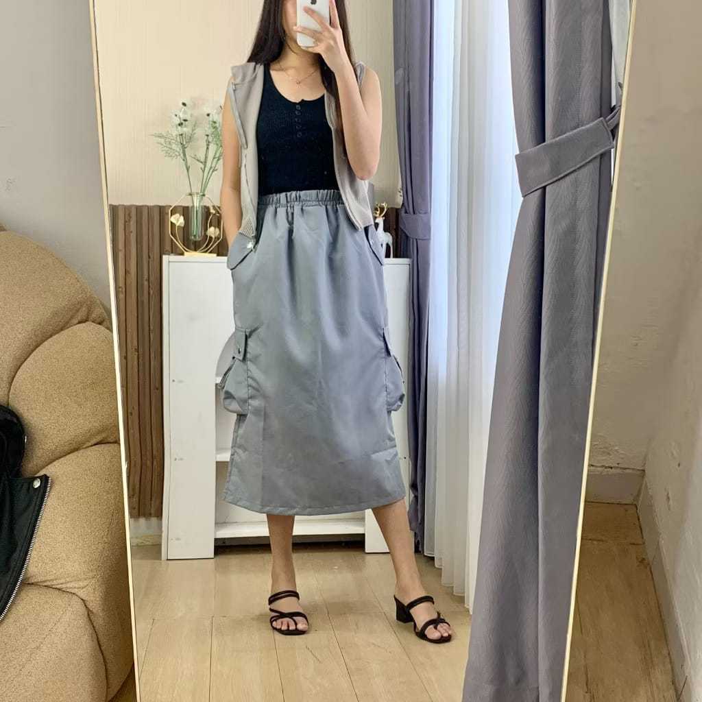 luvtyshopgirls - TWIZZ | Cargo Skirt | Rok Wanita | Rok Kargo | Pakaian Wanita | Bawahan Wanita