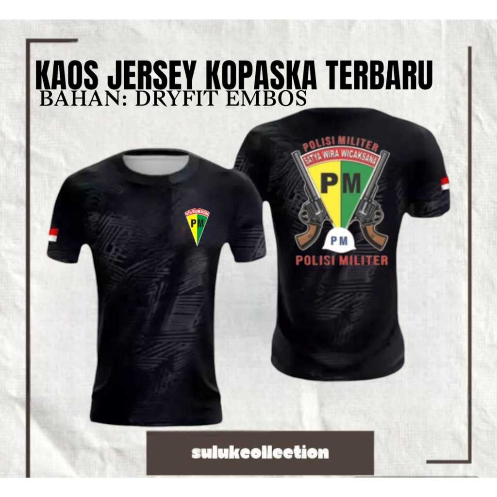 JERSEY POLISI MILITER /KAOS POLISI MILITER /BAHAN DRYFIT EMBOS PREMIUM