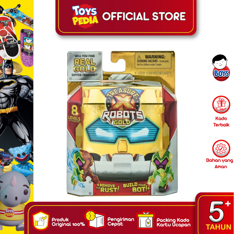 Mainan Treasure X Robots Gold Mini