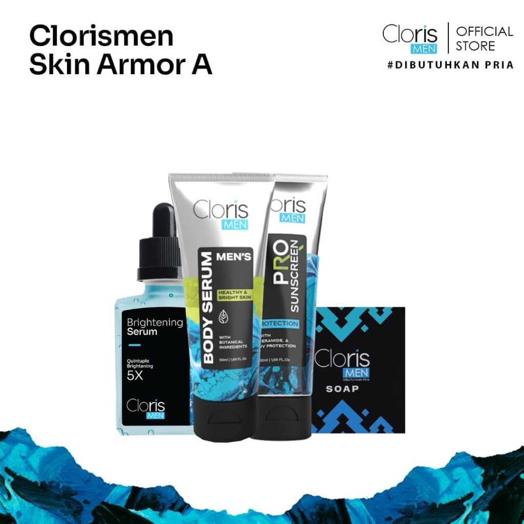 Clorismen Skin Armor A - Paket Clorismen Skincare Pria Terlengkap