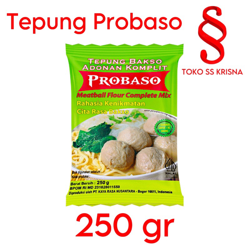 

Tepung Probaso 250 gr Tepung Bakso