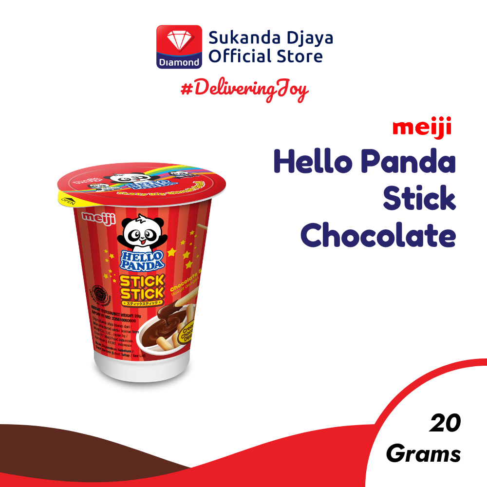 

Meiji Hello Panda Biskuit Stick Chocolate Snack Ringan 20 Gr