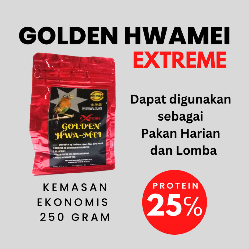 Pakan burung import wambi 250gr