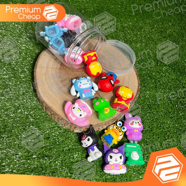 

[12 PCS] Serutan Karet Sharpener Sanrio Club Karakter Fancy