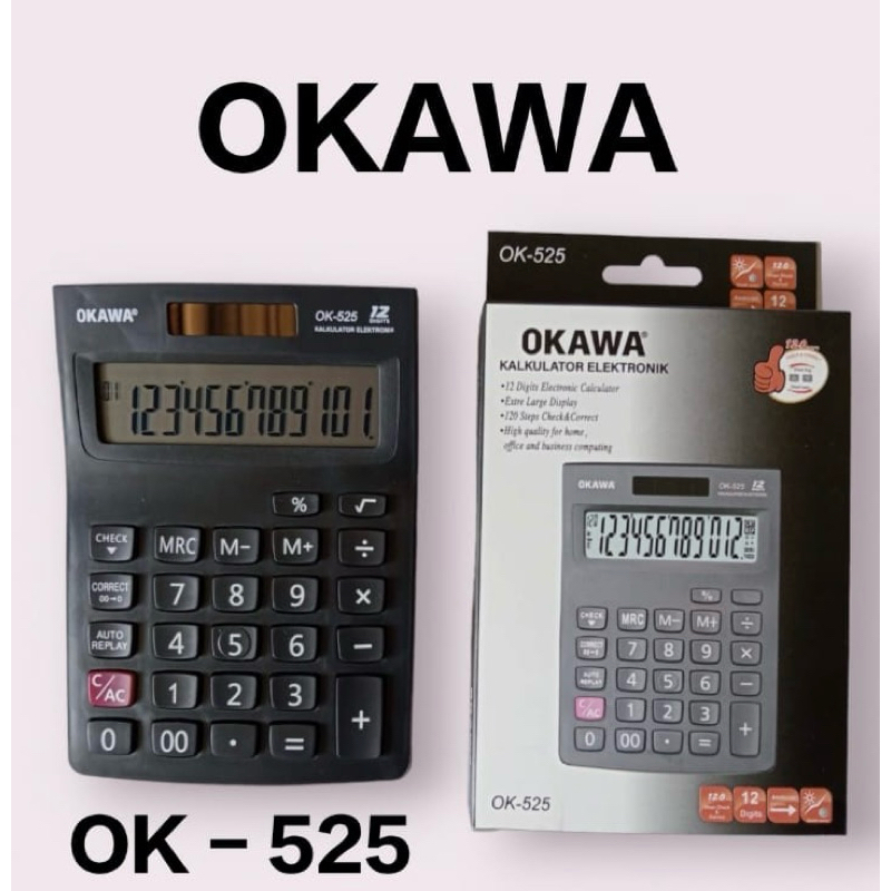 

Calculator OKAWA OK-525 [ 12 digit ]