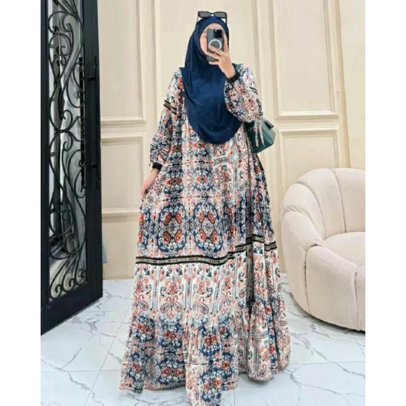 Gamis remaja atau ibu2 muda terbaru dan terlaris kekinian plus hijab