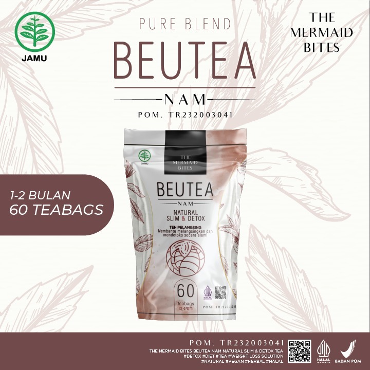 BPOM HALAL SVELTEA BEAUTEA SLIM AND DETOX TEA(60 TEA BAGS) RIBUAN TESTI BERHASIL TURUN BB