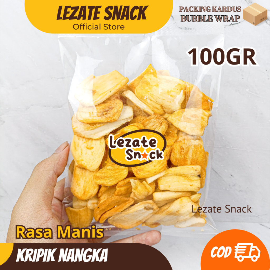 

Kripik Buah Nangka Super 100GR Renyah Manis Murah / Keripik Nangka Khas Malang Premium