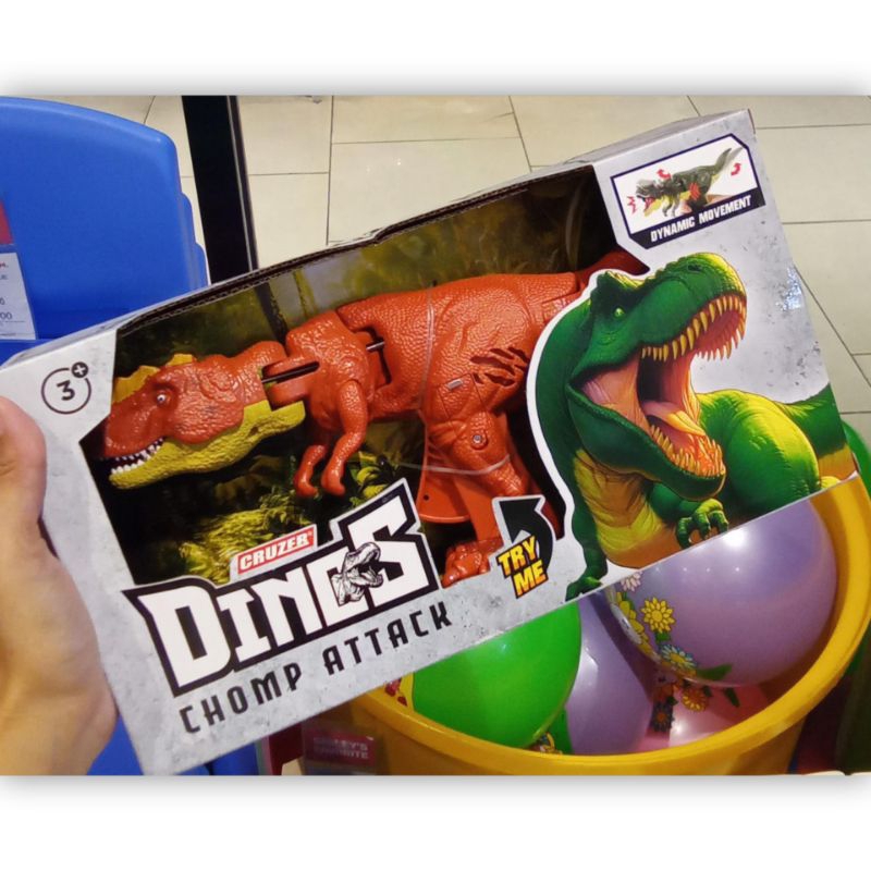 Cruzer Dinos Chomp Attack Figure Dinosaurus Red