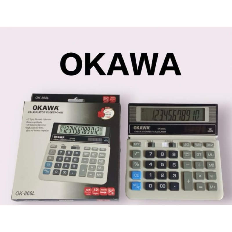 

Calculator OKAWA OK-868L [ 12 digit ]