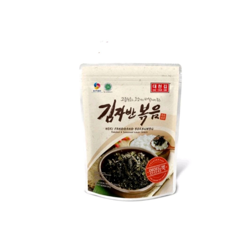 

Gim jaban rumput laut Nori tabur panggang berbumbu// roasted & seasoned laver snack