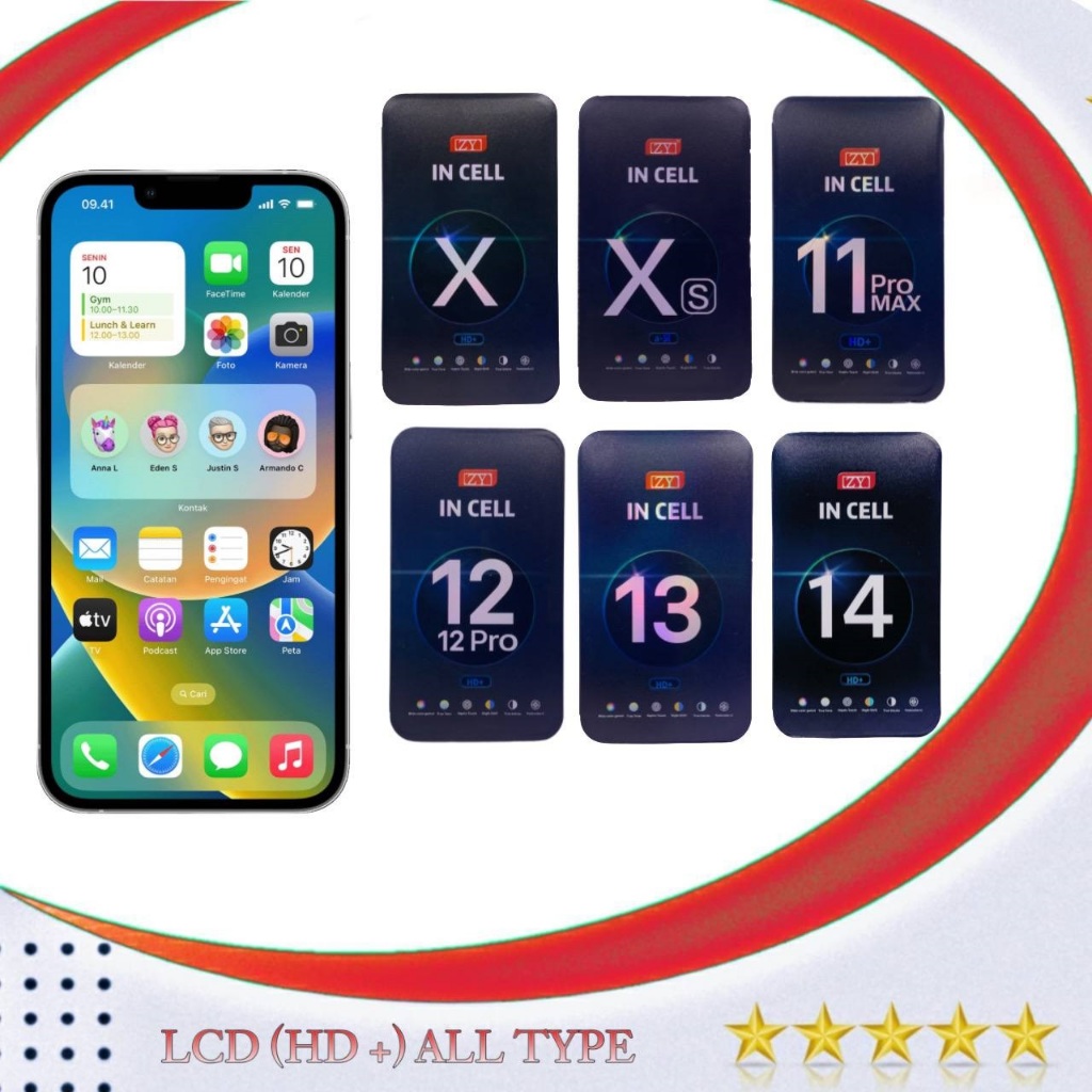 LCD + TOUCHSCREEN IP 13-13 MINI-13 PRO-13 PRO MAX ( ZY HD + PLUS ) ORI NEW