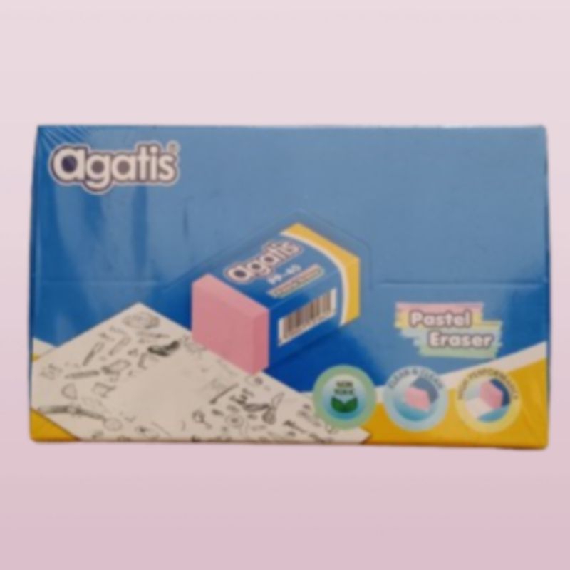

Penghapus/Setip Agatis warna hitam dan pastel