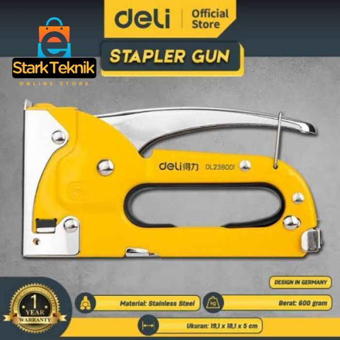 

Deli Staple Gun/ Staples Stapler Tembak 4 - 8mm Steel dl238001