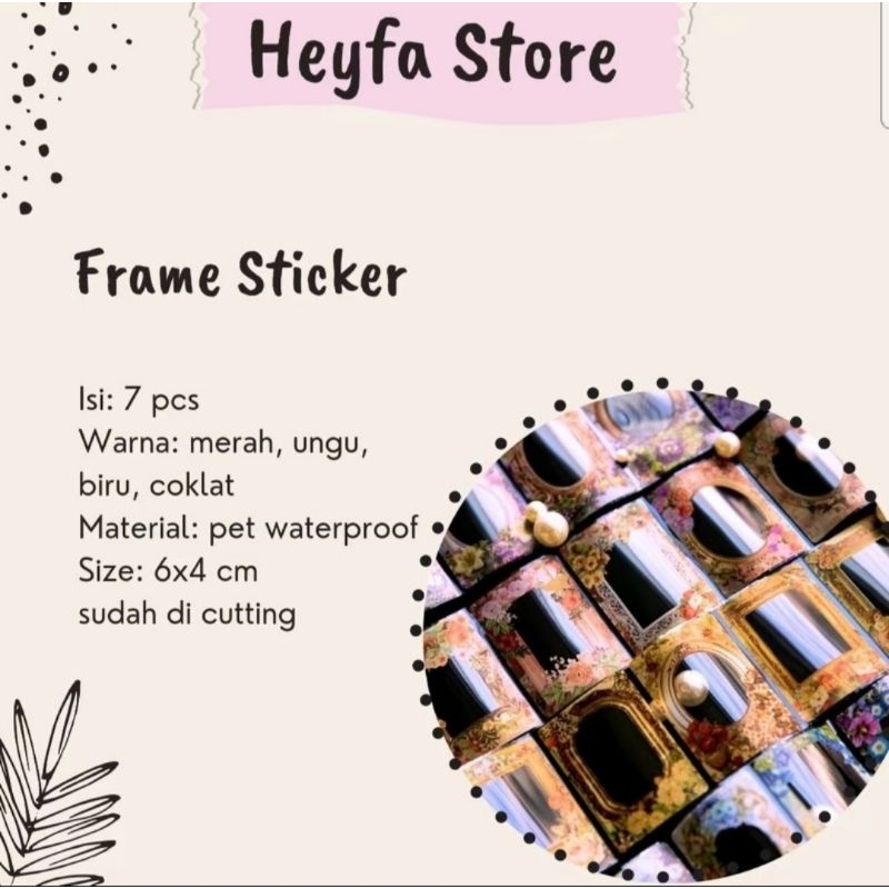 

Heyfa Store- Frame Sticker Vintage untuk Journaling dan Scrapbook