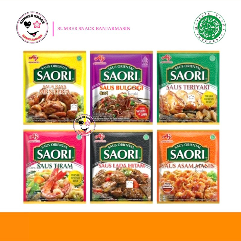 

Saus Oriental Saori Sachet (3 Varian Rasa) (+-21ml)