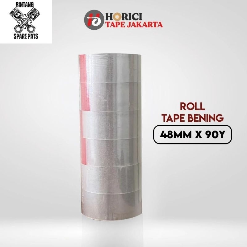 

( 1 Roll Isi 6 Pcs ) Horici Lakban Opp / Bening 48MMx90Yard