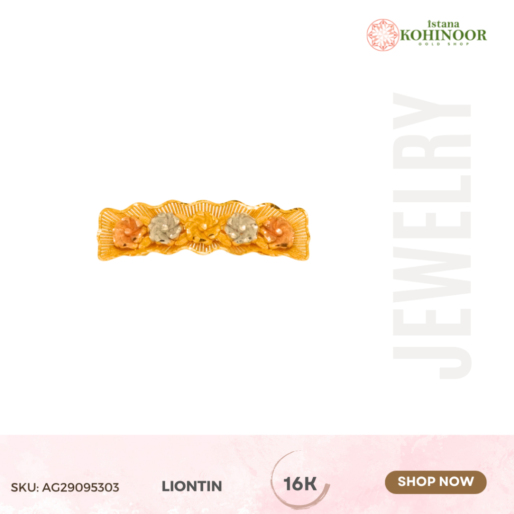 KOHINOOR EMAS LIONTIN GOLD YELLOW GOLD 16K