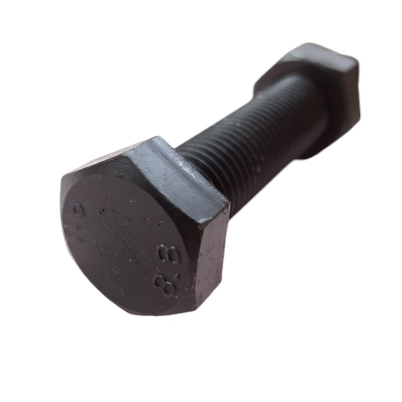 Baut Mur Baja M18 x 80 Full Drat Grade 8.8 Kunci 27 Baut 27 HTB 8.8 - Baut Baja