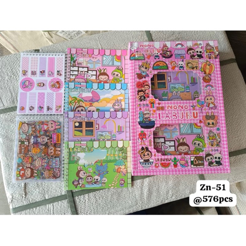 

stiker buku labubu