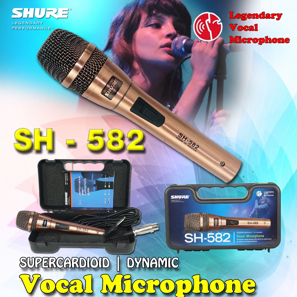 Mic Kabel SH-582 / Microphone Cable SH - 582 / Mic SH 582 / Microphone Dynamic SH582