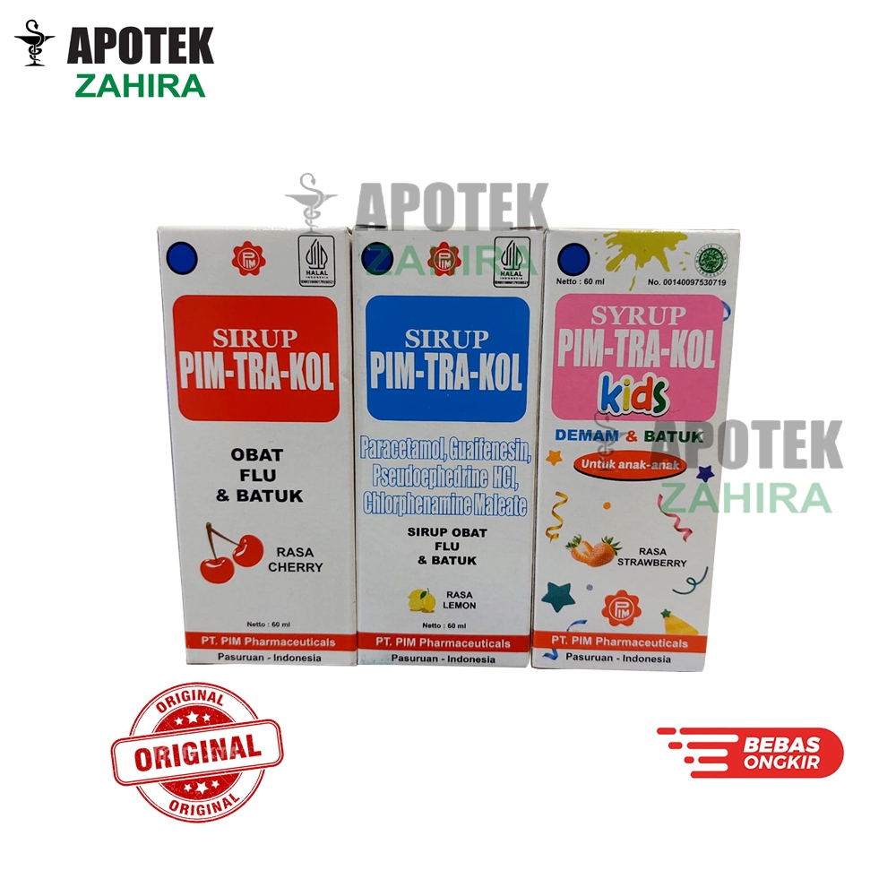 Pimtrakol Obat Batuk Flu & Demam Anak