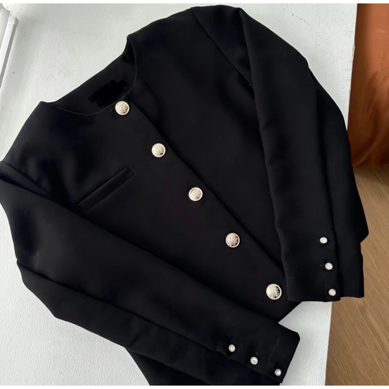 KATY BLAZER Old Money Look | Blazer Crop Longsleeve | Outer Wanita Semi Wol