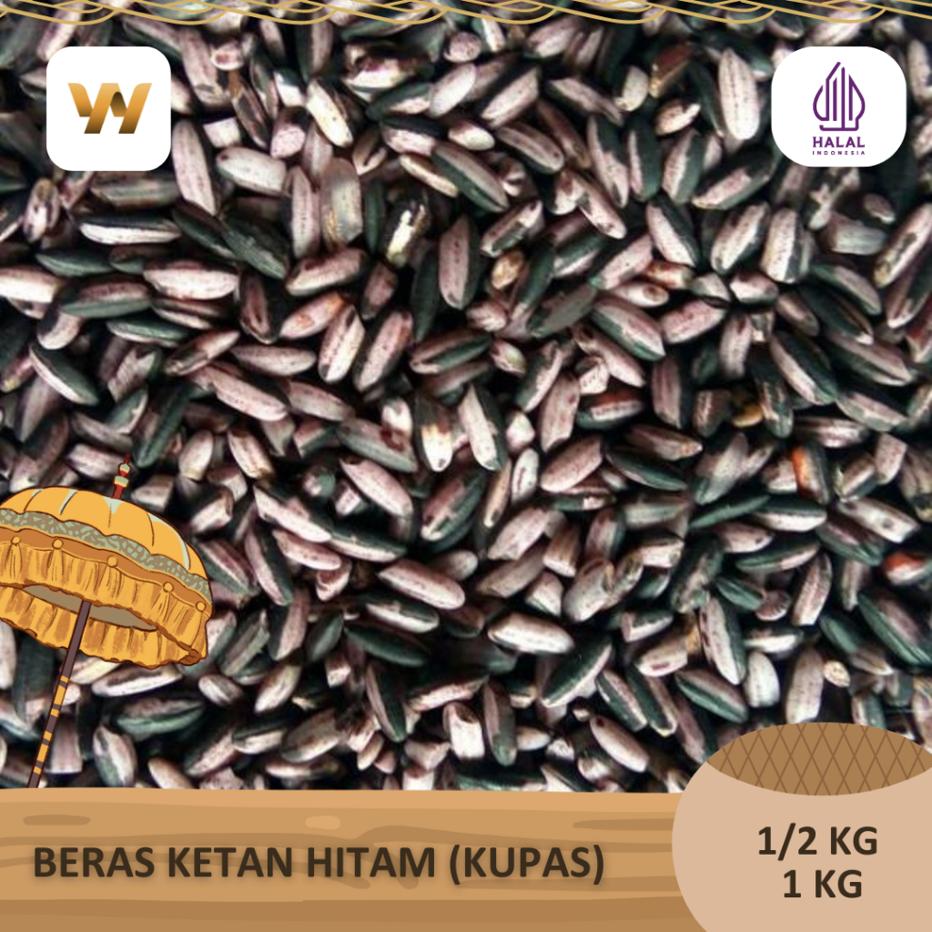 

Beras Ketan Hitam Soso (Kupas Kulit) Super 500 gram / 1000 gram