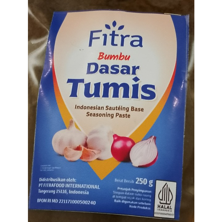 

Bumbu Dasar Tumis Fitra ukuran 250gr (pouch)