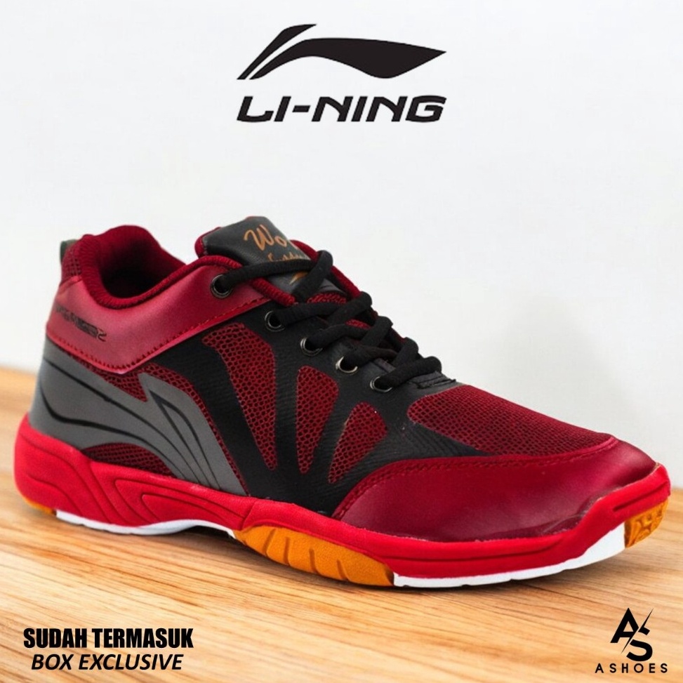 Paling Menarik Sepatu Badminton Lining Saga Original Sepatu Olahraga Bulutangkis Pria Wanita Free Ka