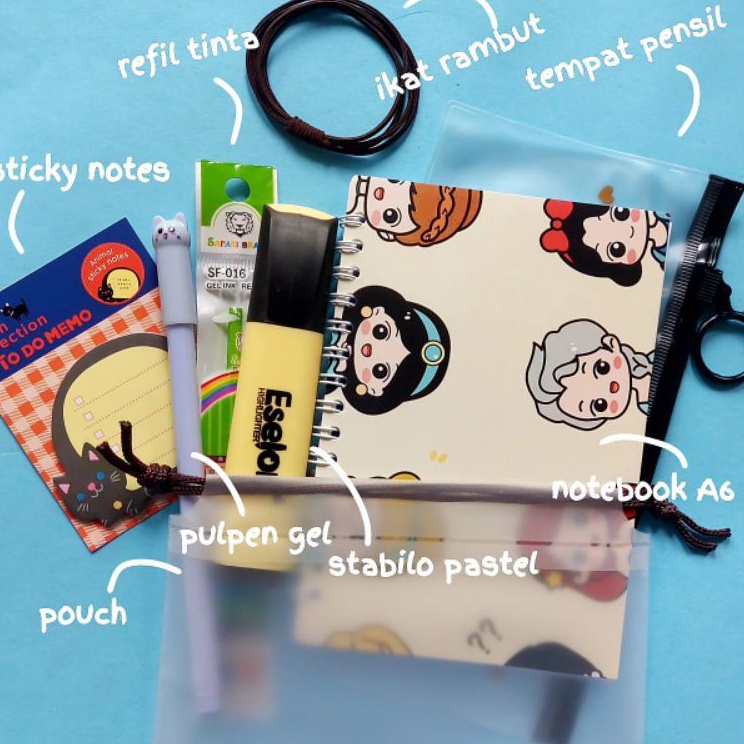 

Murah Terbatas PAKET ALAT TULIS STATIONERY SET ALAT TULIS SET 8IN1