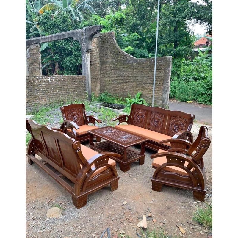 Kursi Tamu Gajah/Kursi Tamu Jati Jumbo