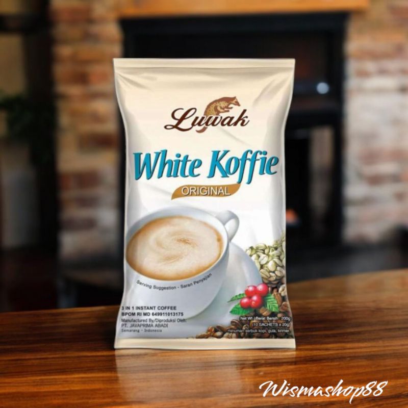 

LUWAK WHITE KOFFIE ORIGINAL BAG RENCENG ( ISI 10 X 20 GRAM ) / KOPI LUWAK
