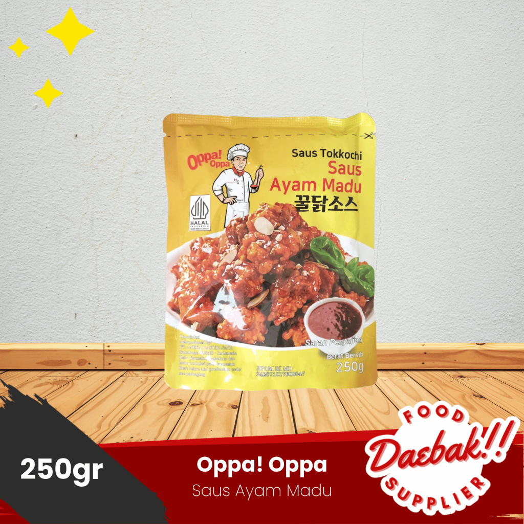 

Oppa! Oppa Saus Ayam Madu | Honey Chicken Sauce | Saus Korea | Saus Instant 250gr