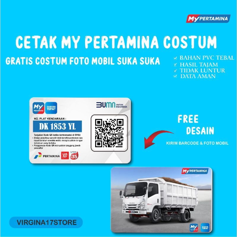 Cetak Barcode My Pertamina Custome