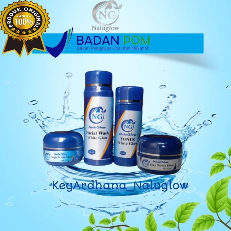 SKINCARE BPOM AMAN ORIGINAL NALUGLOW/NALU GLOW SKINCARE WHITENING/ACNE (JERAWAT)/FLEK(BRIGHTENING) N
