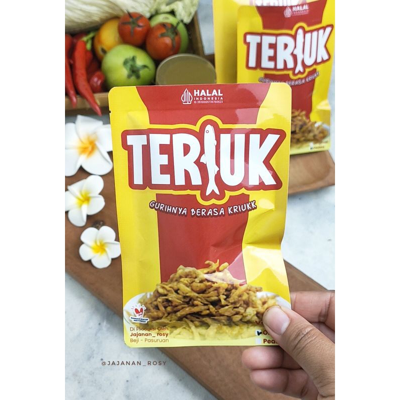 

teri crispy ,non MSG, pendamping MPASI bagus untuk anak- anak berat bersih 30 gram