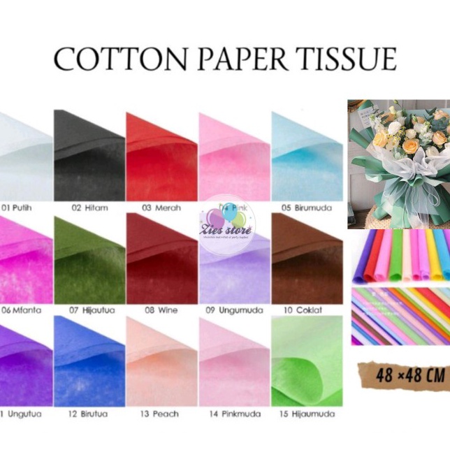 

Banyak Dibeli 1PAK 3 PCS Kertas tissue buket bunga tissue cotton paper flower