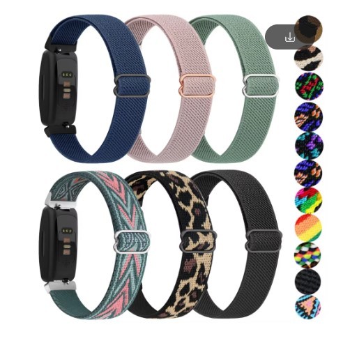 Strap Elastic Nylon Fitbit Inspire HR Watch Band (Tali Jam Tangan nylon Fitbit Inspire HR)