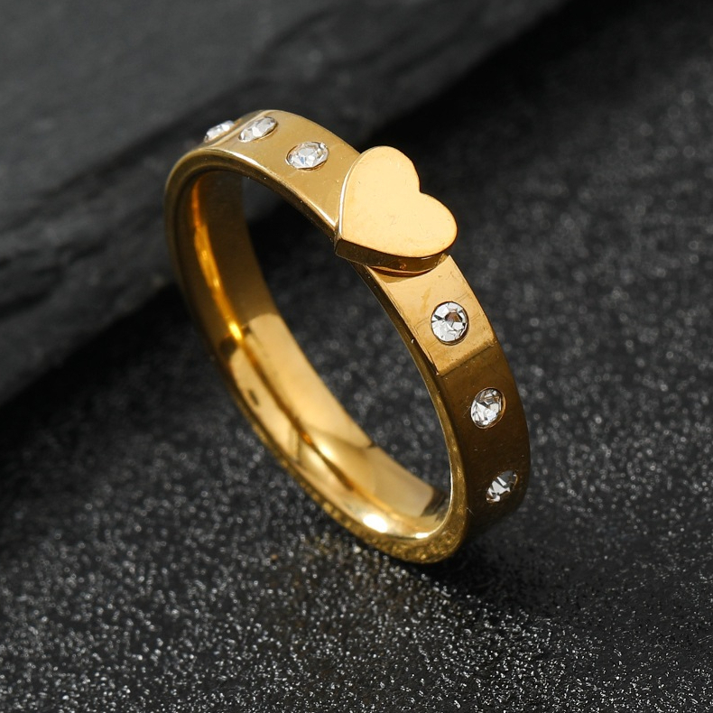 Cincin Love Mata Putih Perhiasan Titanium Premium