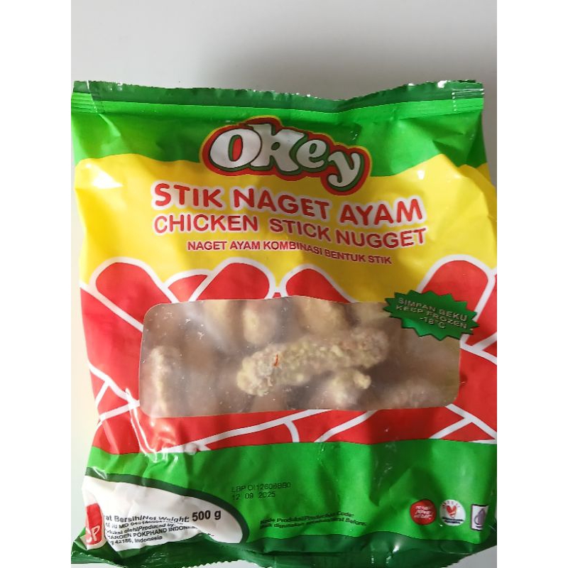 

Okey stik nugget ayam 500gr