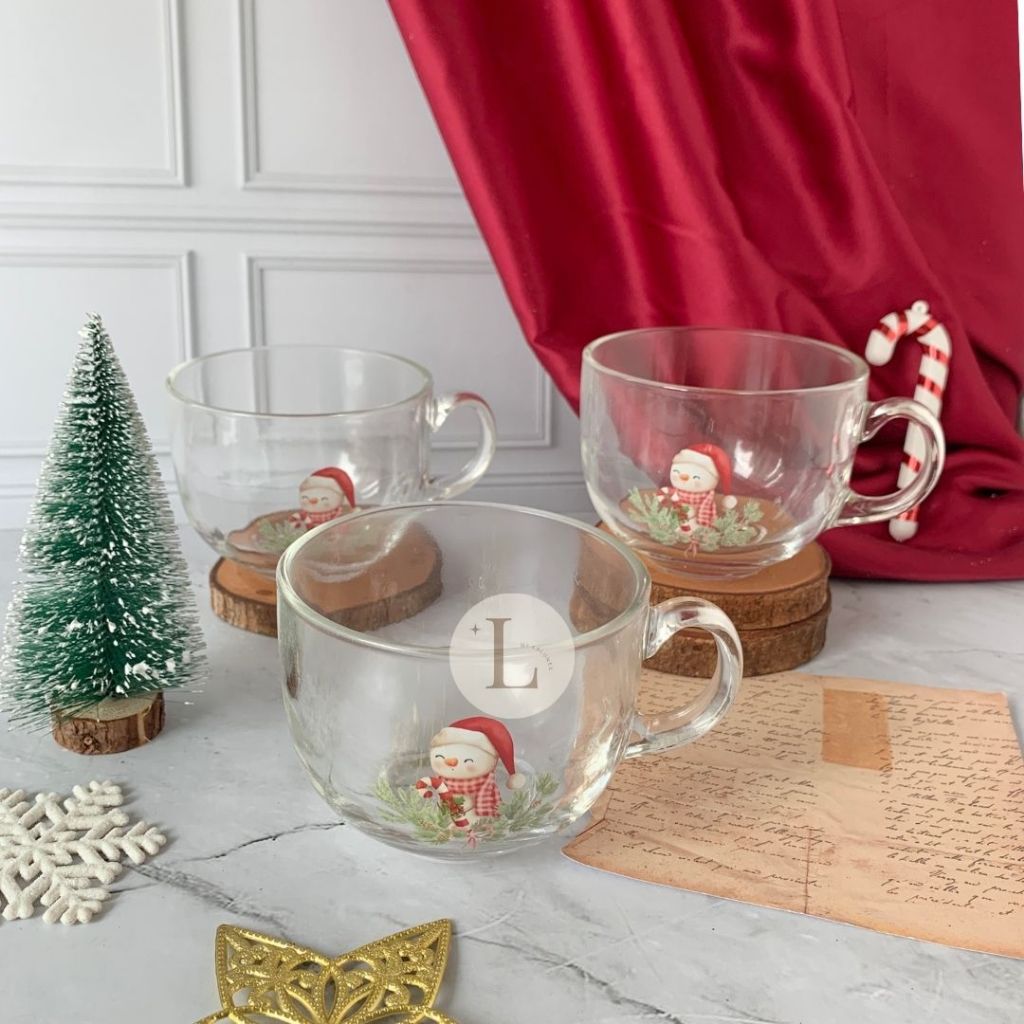 MUG NATAL - MUG CEREAL - CHRISTMAS HAMPERS GELAS MURAH