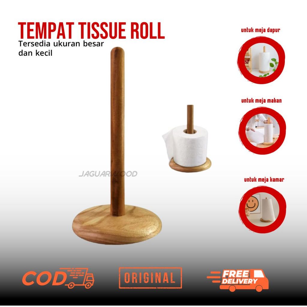 TEMPAT TISU DAPUR | tempat tisu roll bahan kayu mahoni | tempat tisu | tisu roll