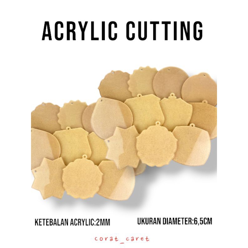 

Bahan Medali Akrilik 6,5cm Tebal 2mm | Tersedia Varian Model Bulat-Segilima-Bunga-Bintang Dll.Bening 6,5cm