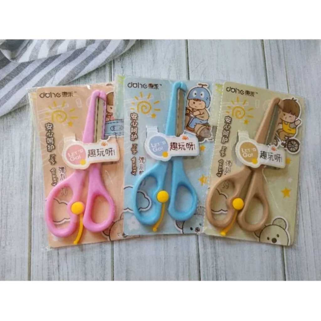 

Gunting Kertas MIni + Pengaman/ Gunting Kertas Anak Sekolah/ Gunting Kecil Plastik/ Safety Scissors/ Gunting Lucu Fancy Karakter